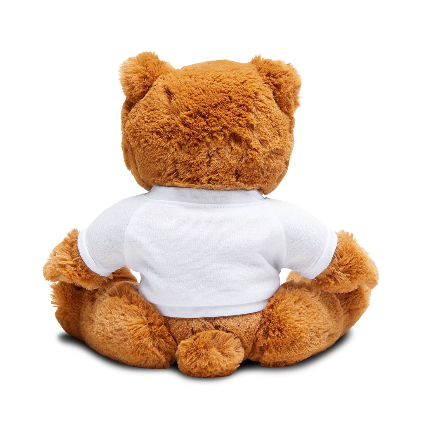Plush Teddy Bear with Personalized Photo T‑Shirt — Cute Gift for Valentine’s & Anniversaries