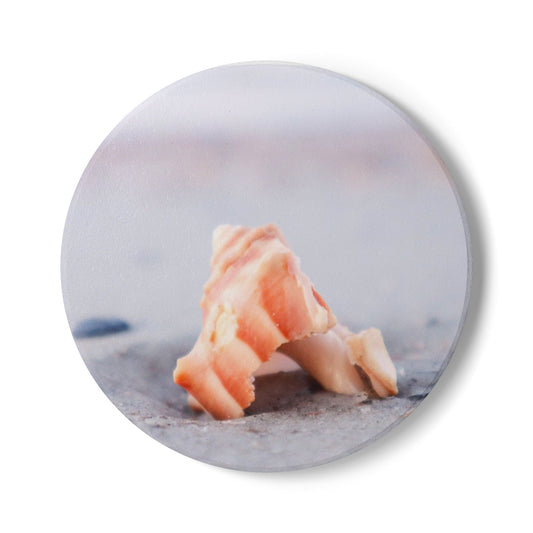 Ceramic Coaster - with Shell Design