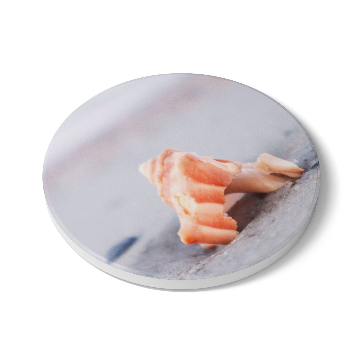 Ceramic Coaster - with Shell Design
