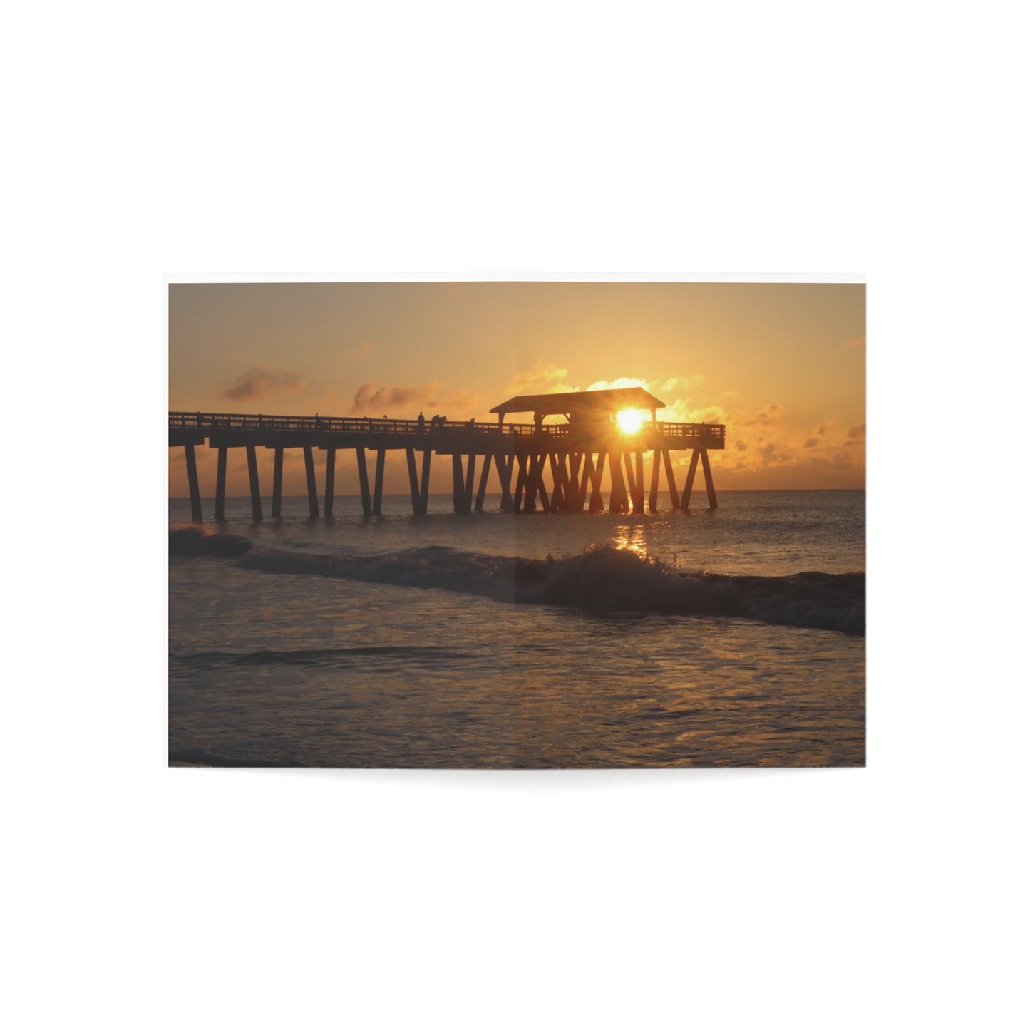 Coastal Sunset Greeting Cards - Elegant Beach Scene Cards for All Occasions, Perfect for Thank You, Invitations, Birthdays, and More