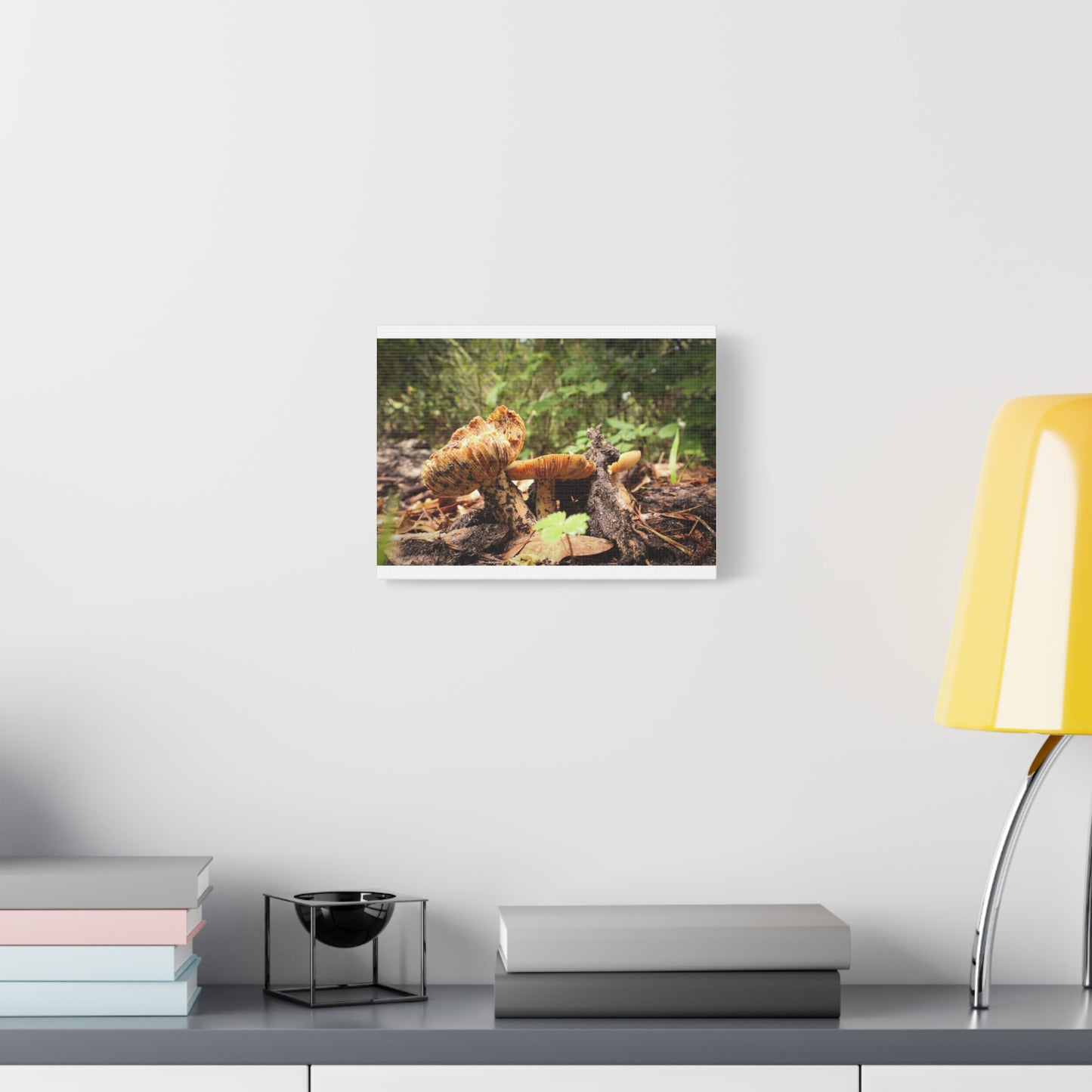 Mushroom Forest Matte Canvas Art, Nature Wall Decor, Stretched Print, Forest Vibes, Home Gift, Eco-Friendly Art, Rustic Decor
