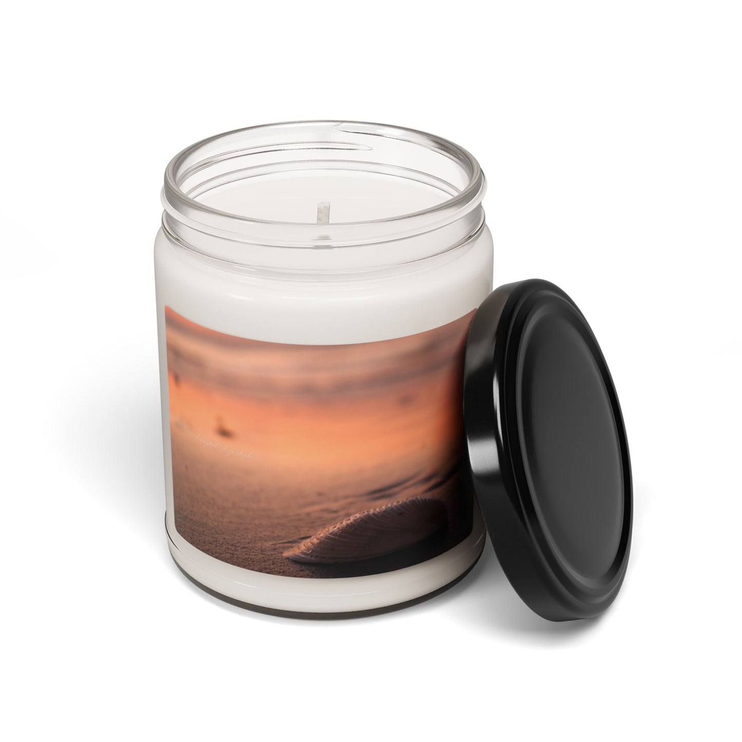 Relaxing Beach Sunset Scented Soy Candle, Eco-Friendly Candle Gift, Aromatherapy Candle for Home Decor, Coastal Vibes