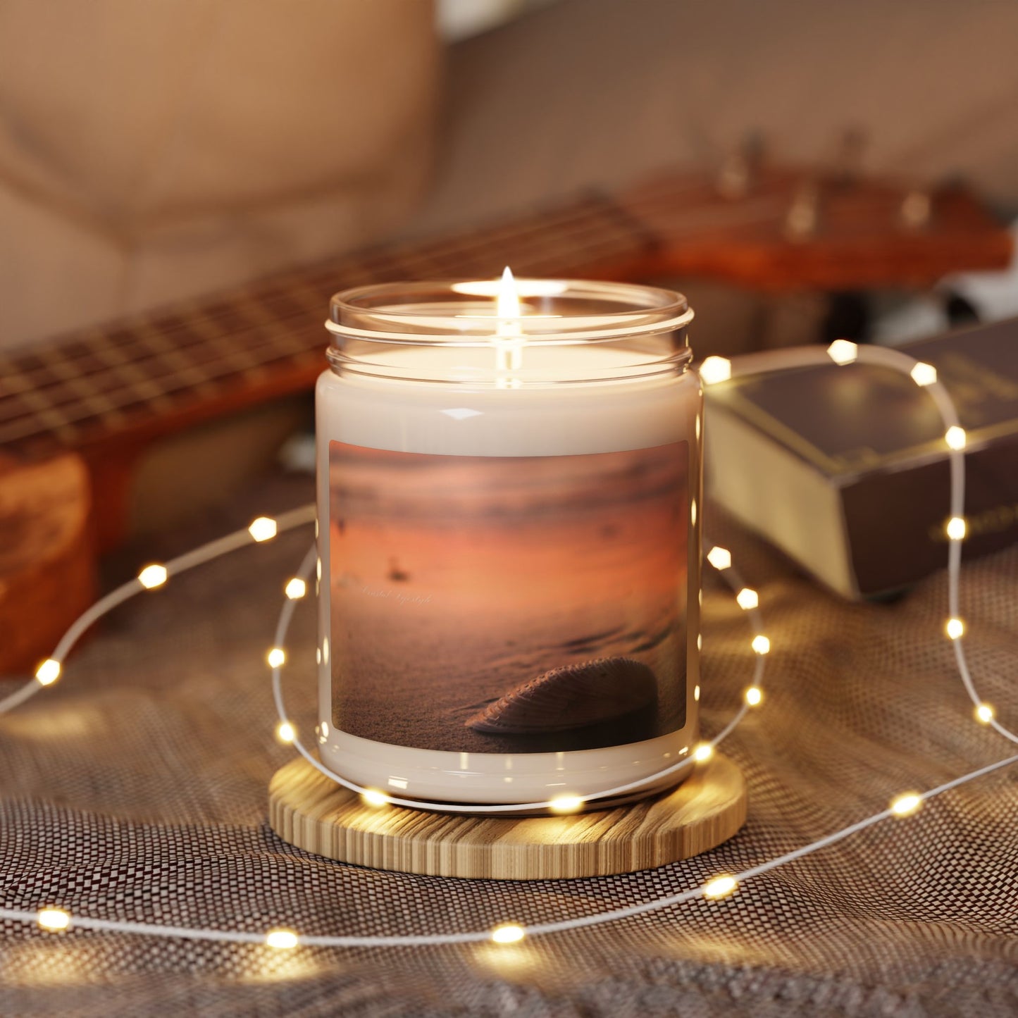 Relaxing Beach Sunset Scented Soy Candle, Eco-Friendly Candle Gift, Aromatherapy Candle for Home Decor, Coastal Vibes
