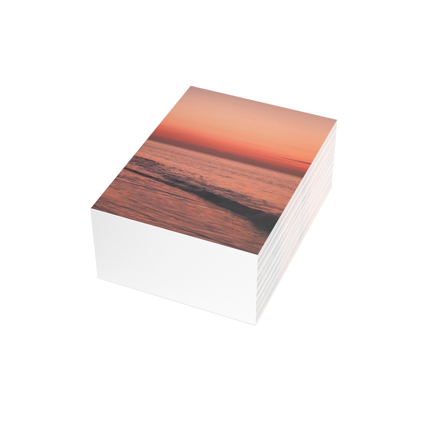 Sunset Beach Greeting Cards, Perfect for Thank You, Holidays, Occasions, Invitations, Summer Celebrations, 1-50pcs Set