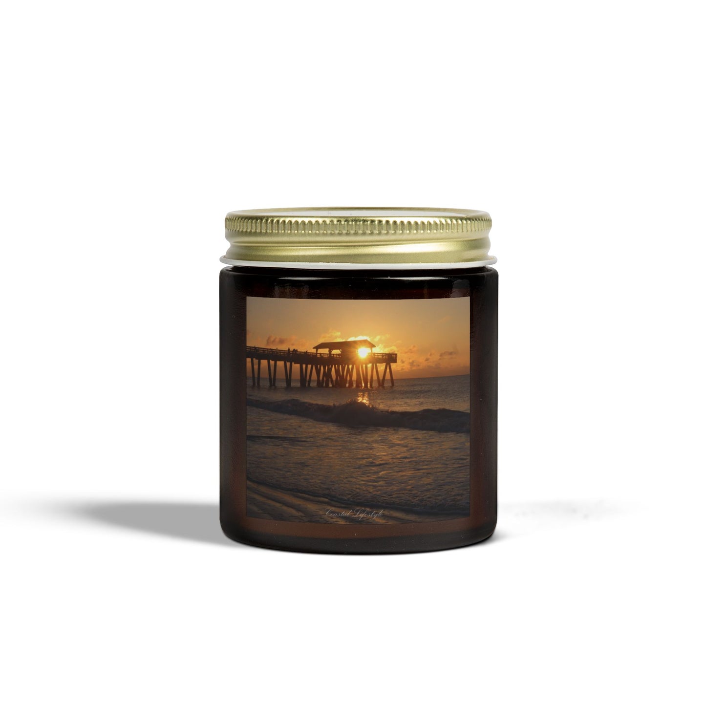 Sunrise Serenity Scented Candle | Coconut Apricot Wax, Aromatherapy, Home Decor, Relaxation Gift, Beach Decor, Eco-Friendly Candle
