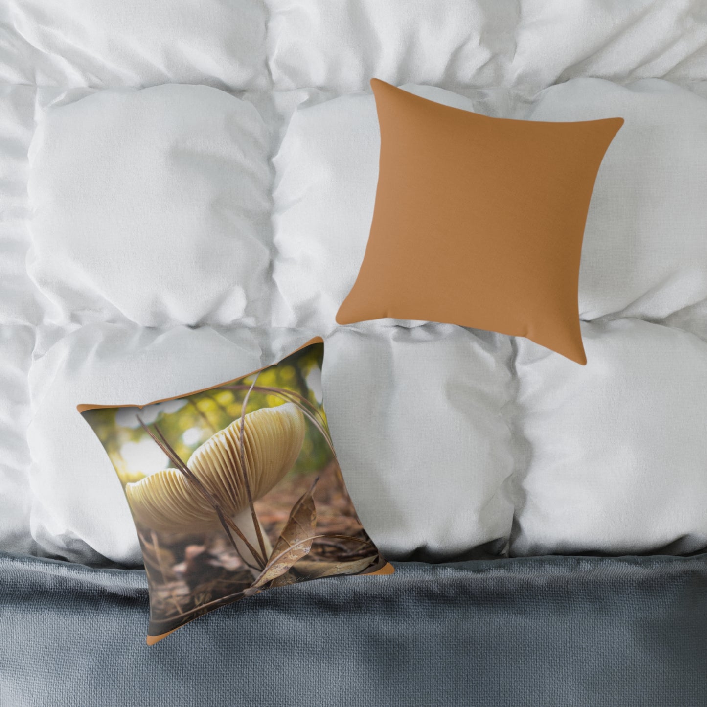 Canvas Pillow - Mushroom in the Sunlight Design