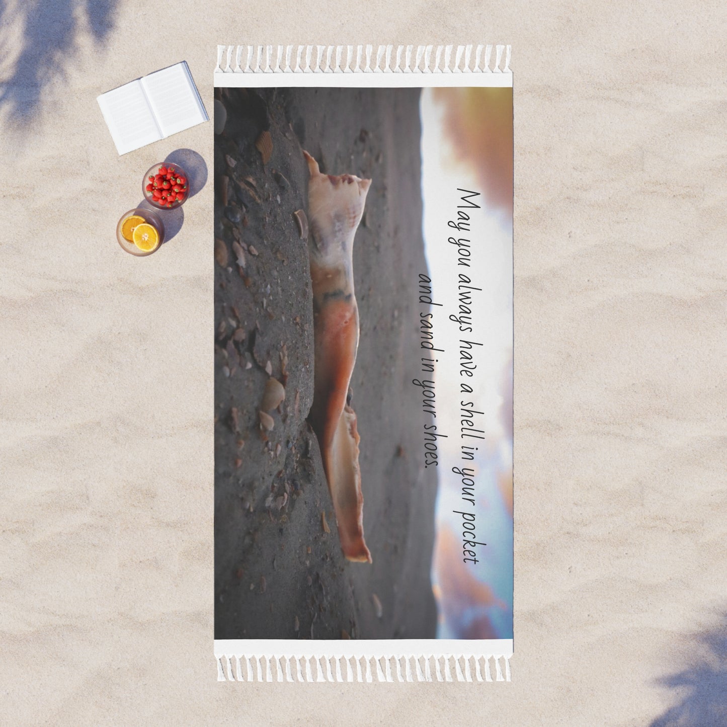Boho Beach Towel - Inspirational Coastal Decor, Perfect for Summer Gifts, Beach Days, Relaxation, Bohemian Home