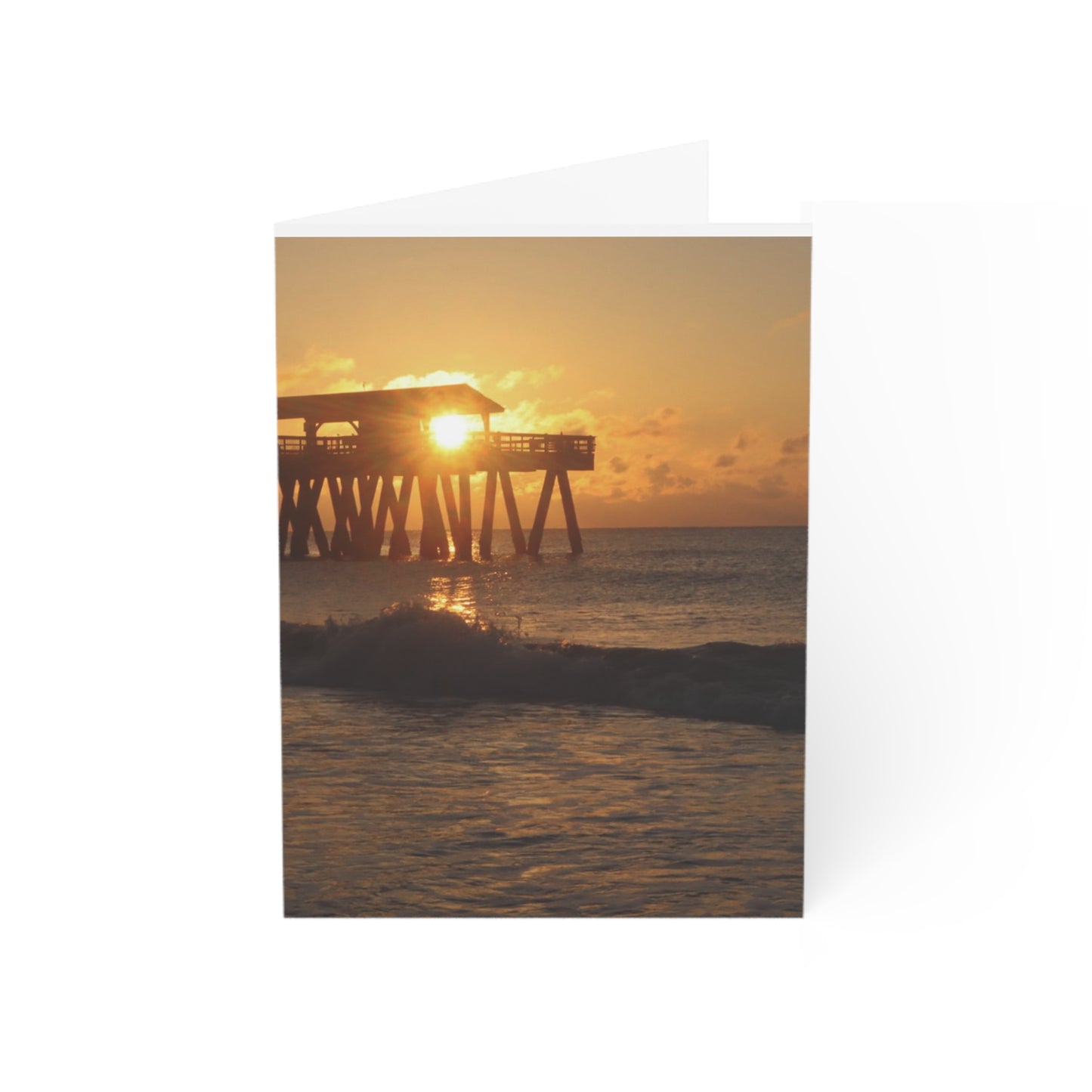 Coastal Sunset Greeting Cards - Elegant Beach Scene Cards for All Occasions, Perfect for Thank You, Invitations, Birthdays, and More