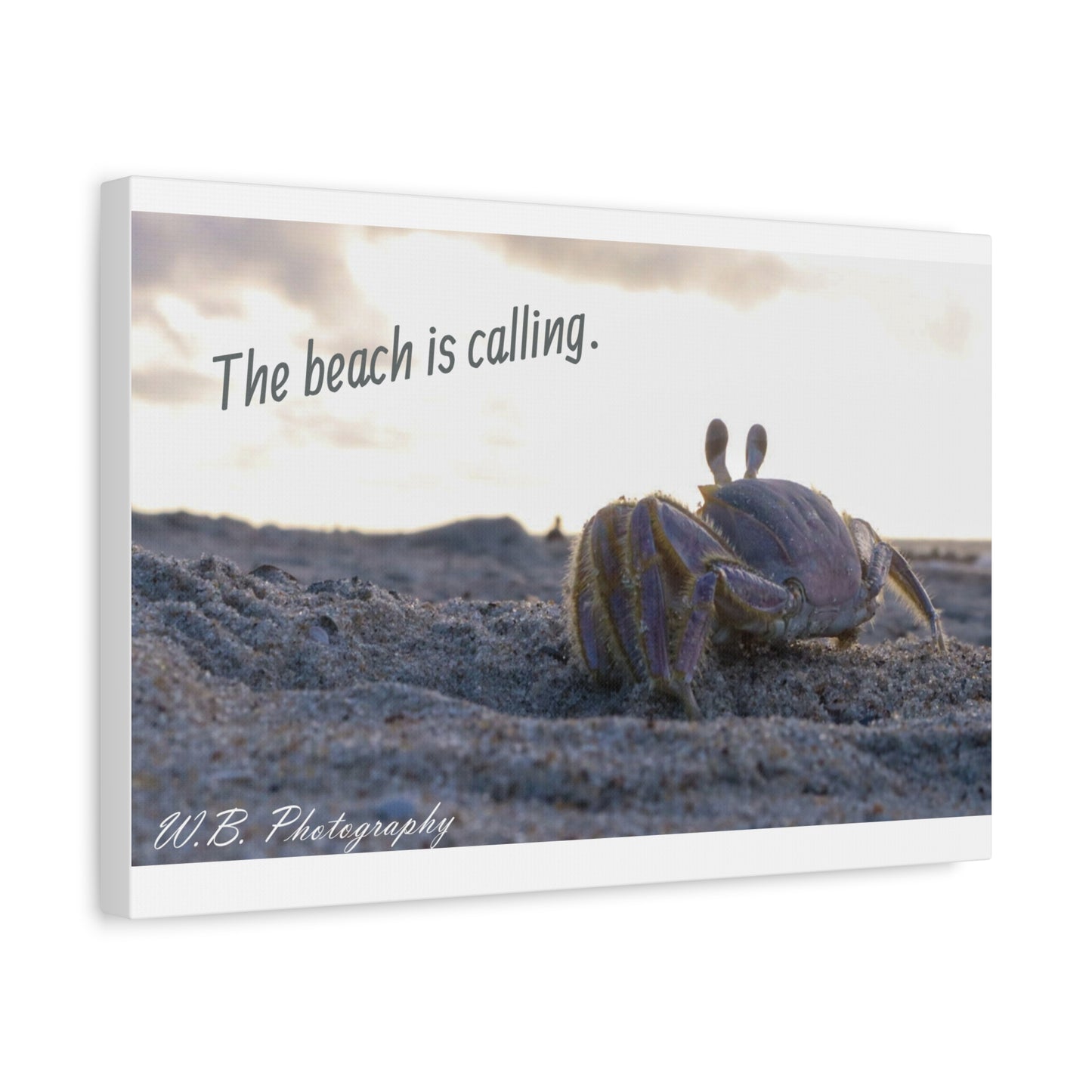 Canvas 18" X 12"- The beach is calling