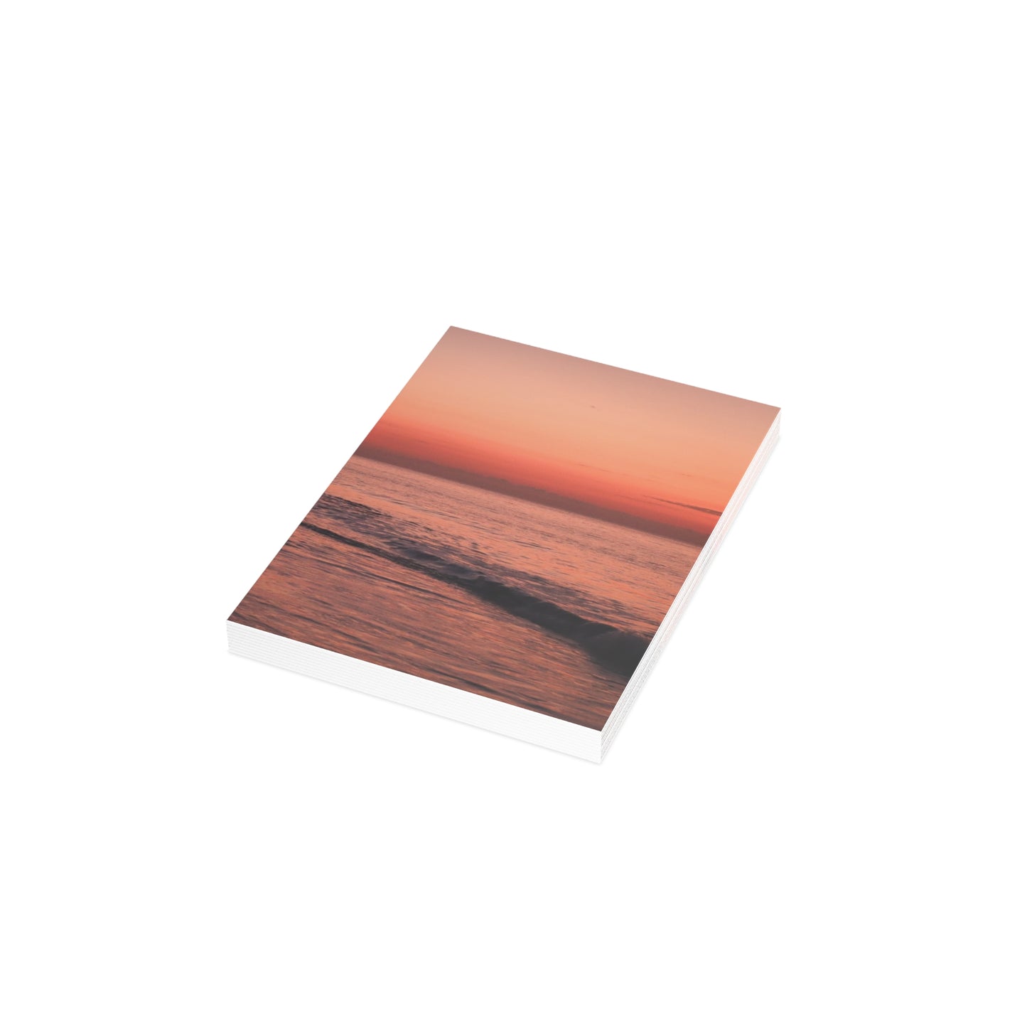 Sunset Beach Greeting Cards, Perfect for Thank You, Holidays, Occasions, Invitations, Summer Celebrations, 1-50pcs Set