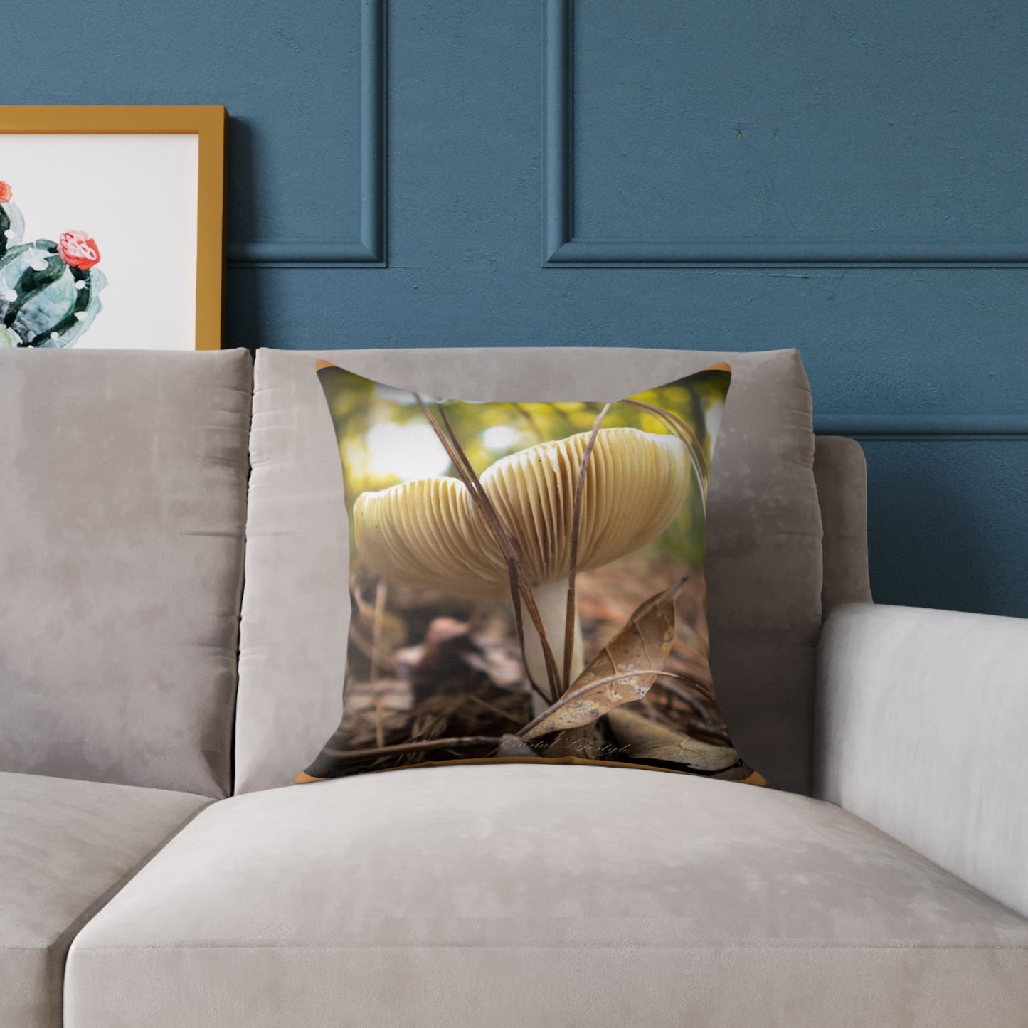 Canvas Pillow - Mushroom in the Sunlight Design