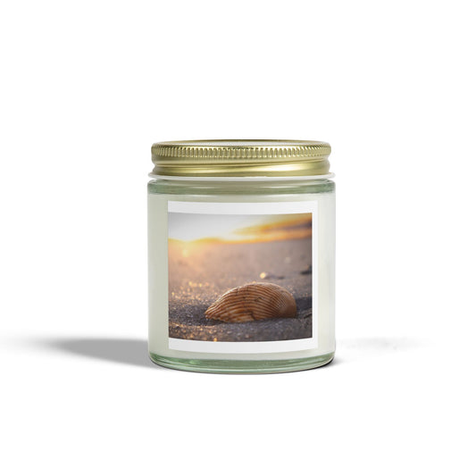 Beach Vibes Scented Candle - Coconut Apricot Wax, Seaside Decor, Eco-Friendly Gift, Relaxation Candle, Housewarming