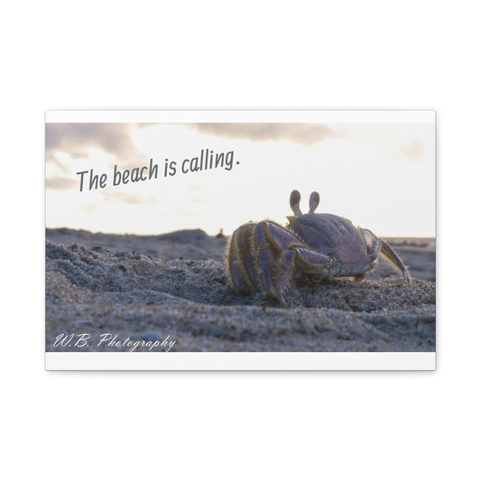 Canvas 18" X 12"- The beach is calling