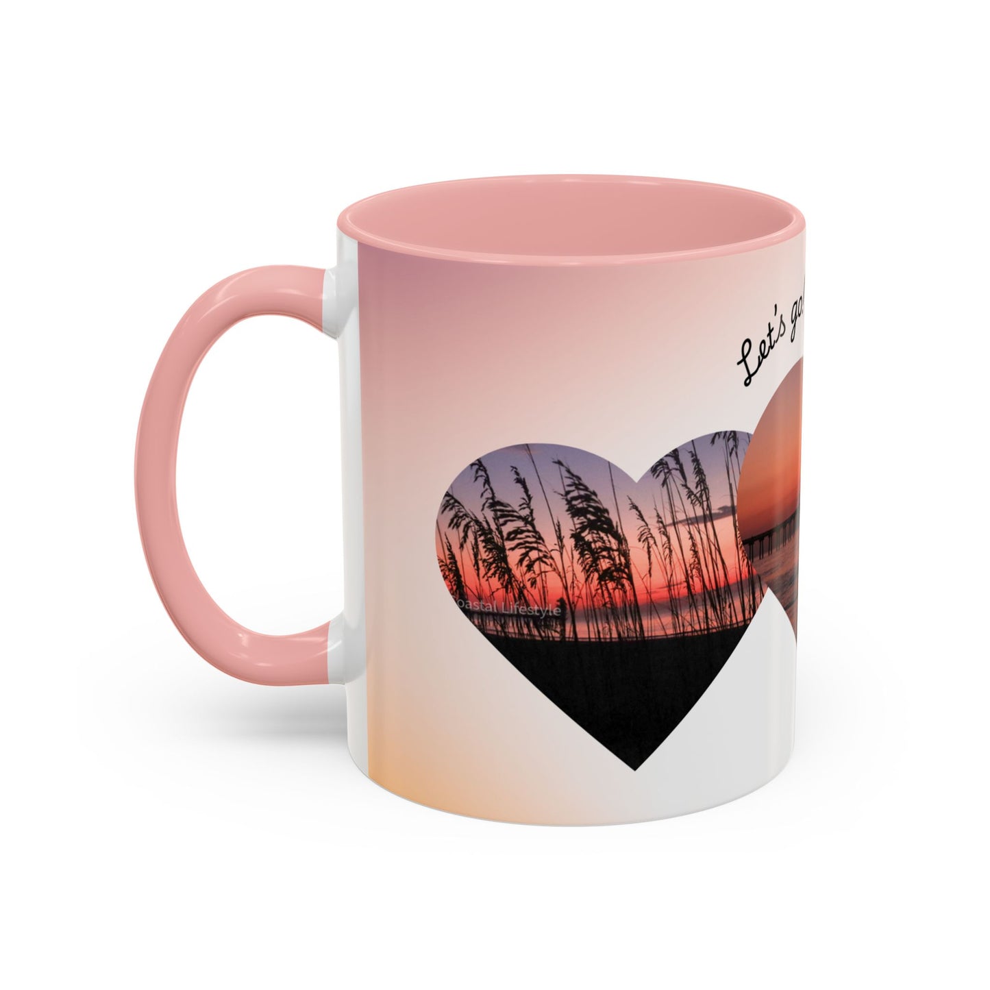 Come With Me I Love You Accent Coffee Mug — 11/15oz Romantic Ceramic Mug