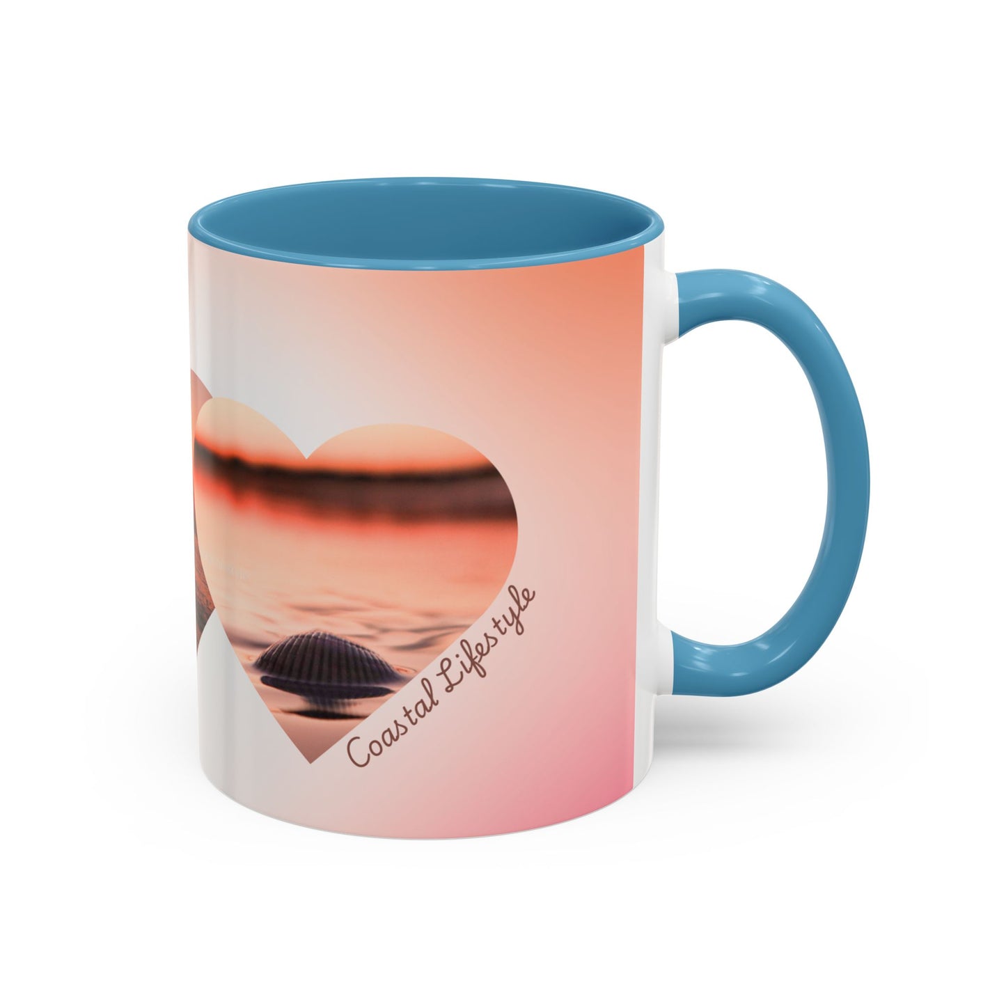 Home is where the coast is heart mug