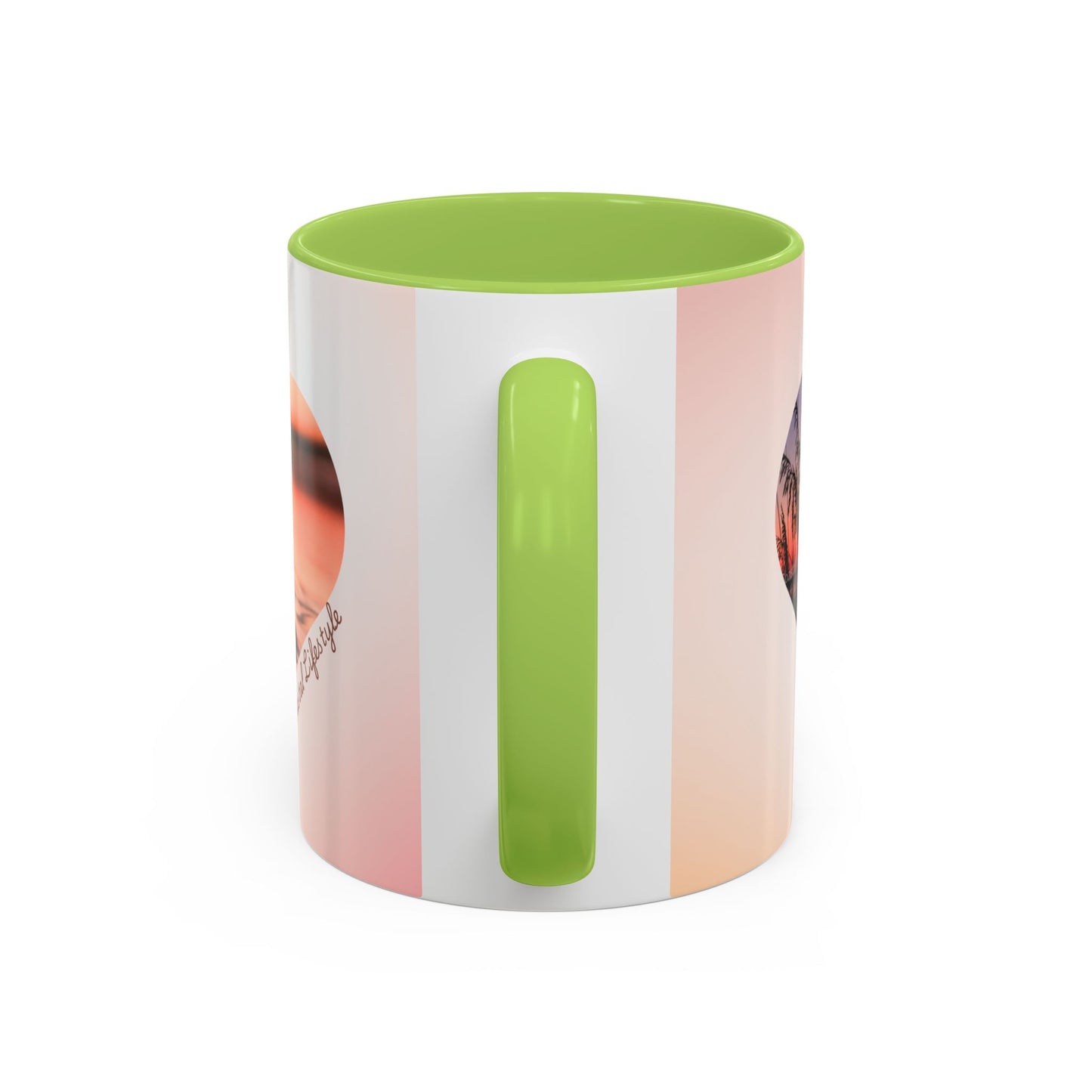 Good Morning Heart Sunset Coffee Mug — Romantic Accent Coffee Cup (11/15oz)