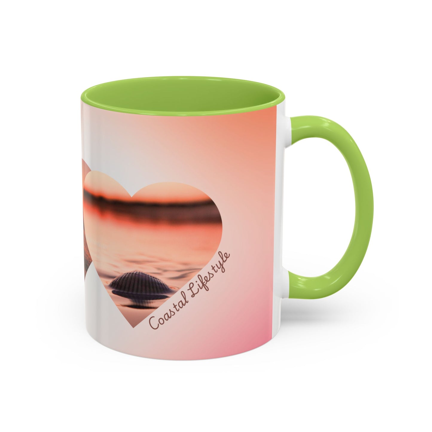 Home is where the coast is heart mug