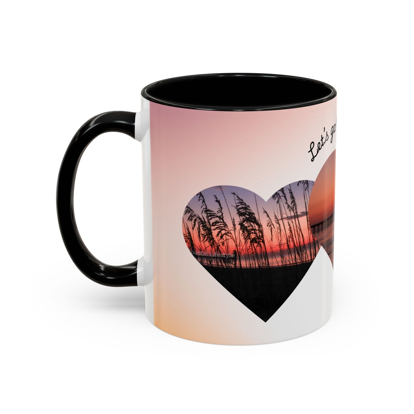 Come With Me I Love You Accent Coffee Mug — 11/15oz Romantic Ceramic Mug