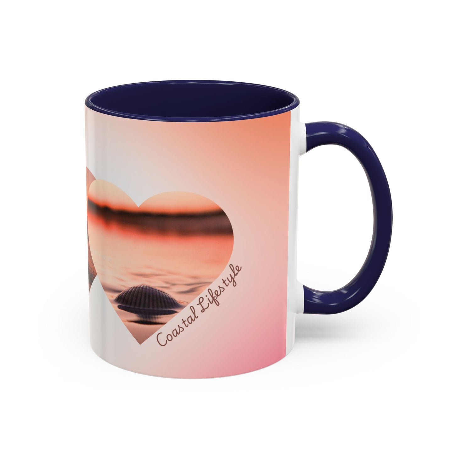 Home is where the coast is heart mug