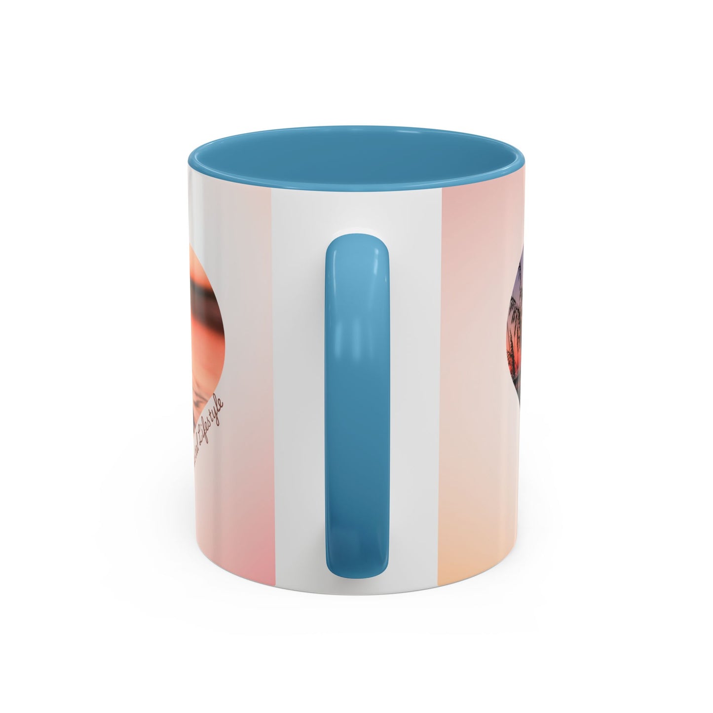 Good Morning Heart Sunset Coffee Mug — Romantic Accent Coffee Cup (11/15oz)
