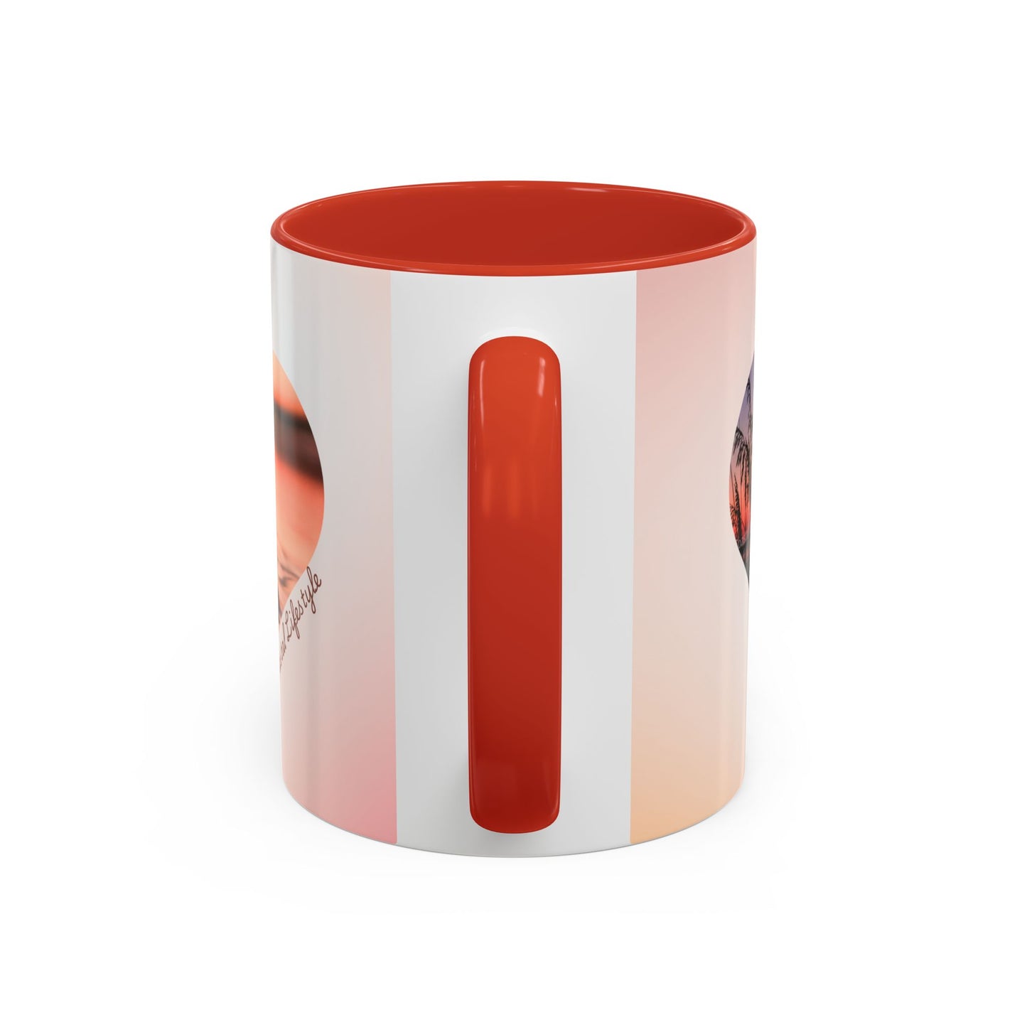 Good Morning Heart Sunset Coffee Mug — Romantic Accent Coffee Cup (11/15oz)