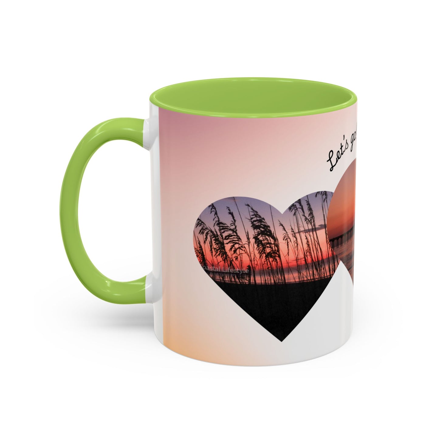 Come With Me I Love You Accent Coffee Mug — 11/15oz Romantic Ceramic Mug