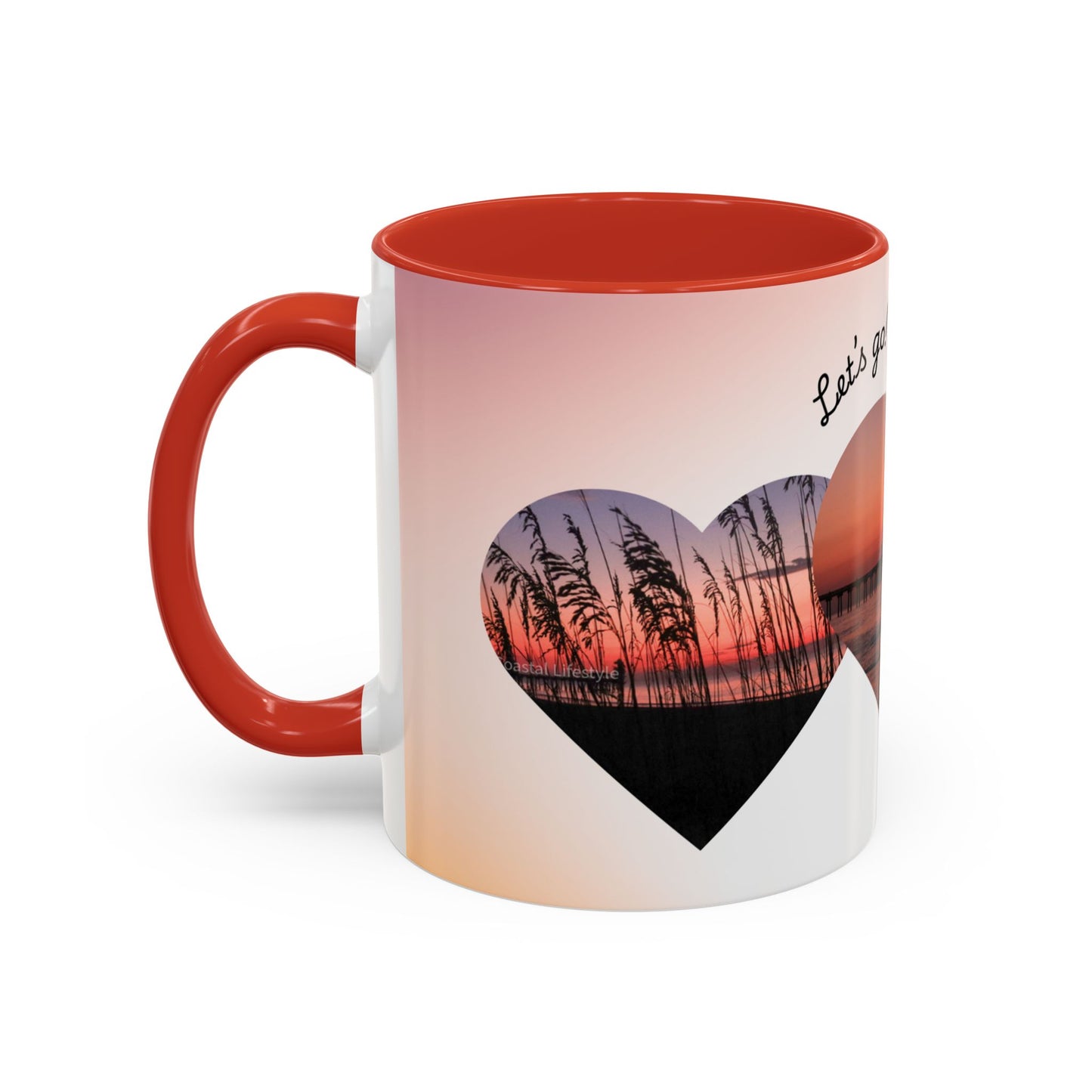 Come With Me I Love You Accent Coffee Mug — 11/15oz Romantic Ceramic Mug