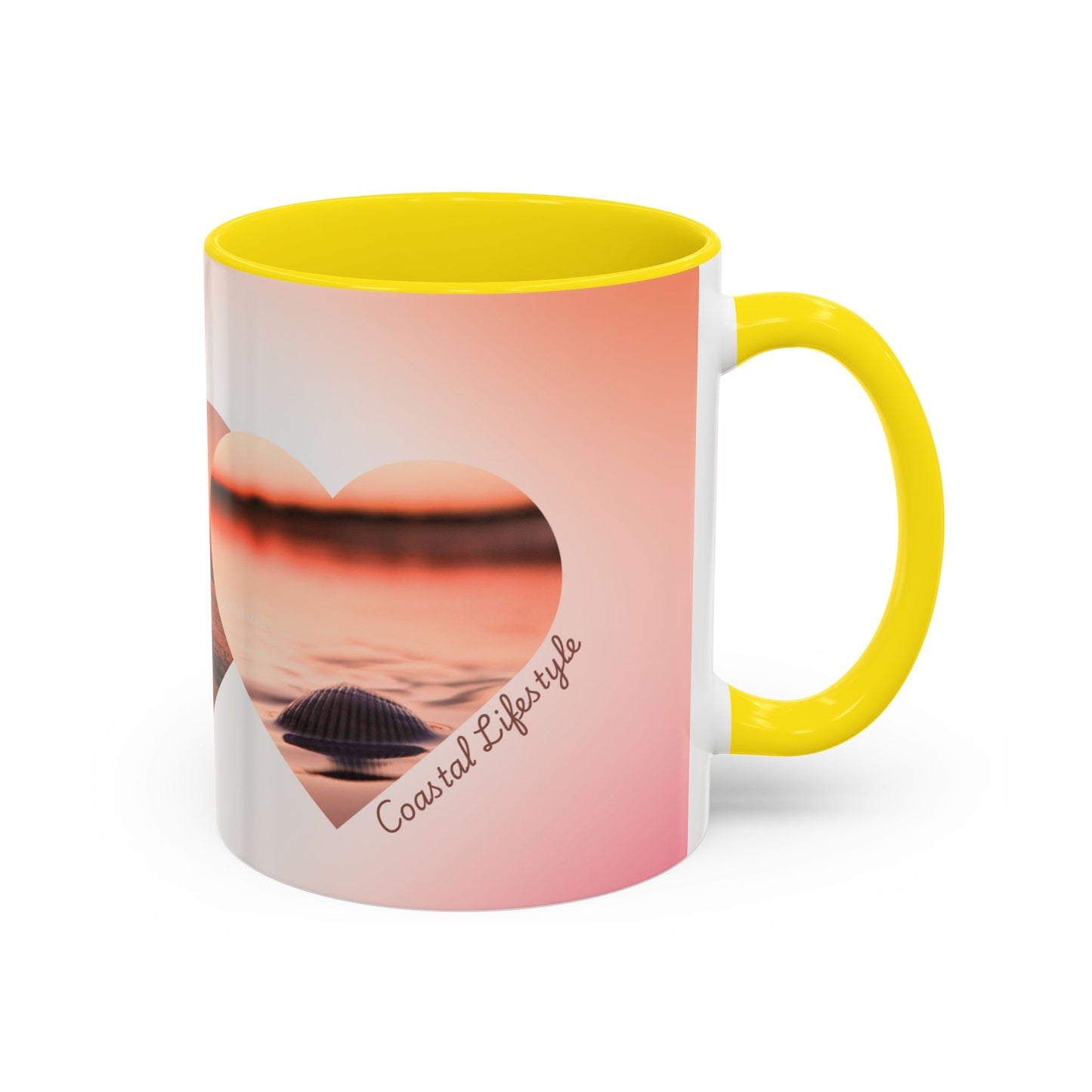 Home is where the coast is heart mug