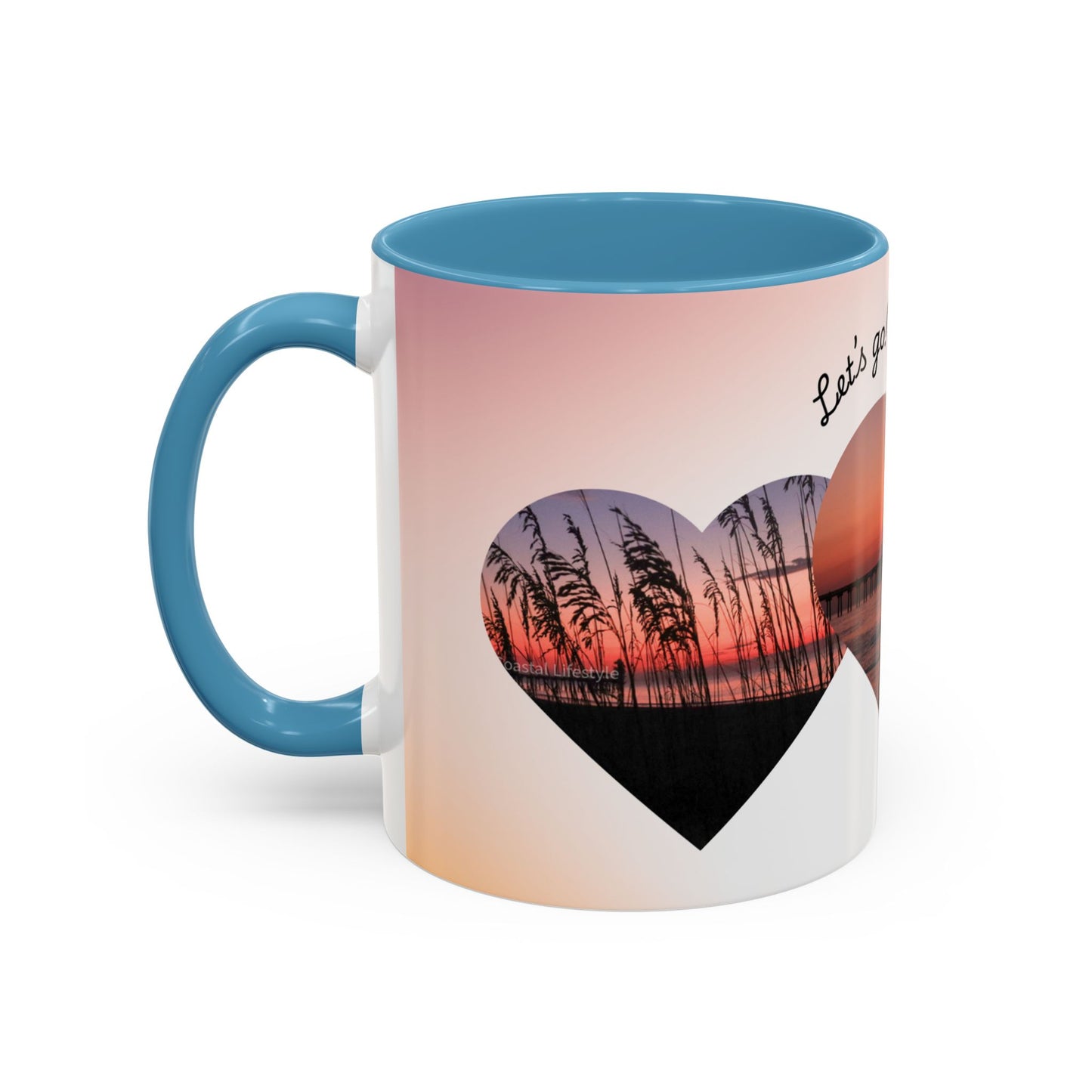 Come With Me I Love You Accent Coffee Mug — 11/15oz Romantic Ceramic Mug