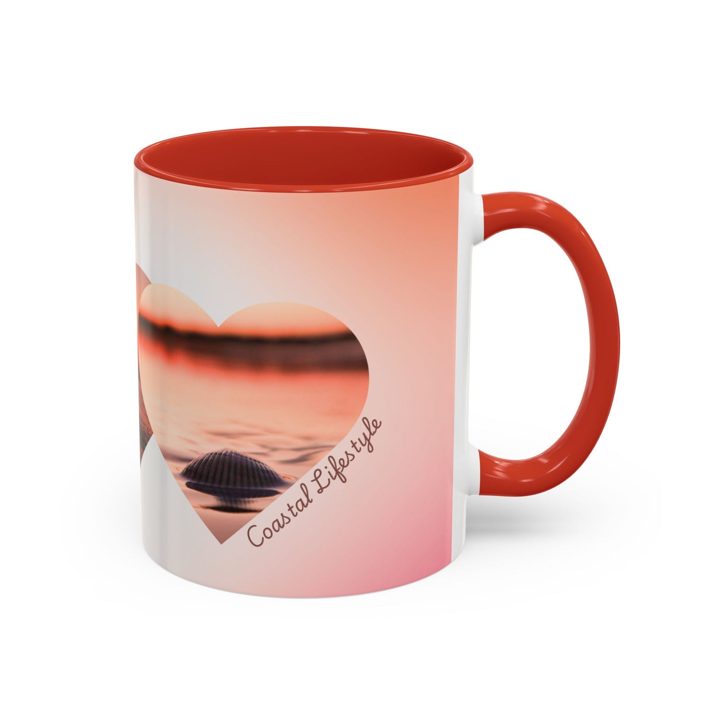 Home is where the coast is heart mug