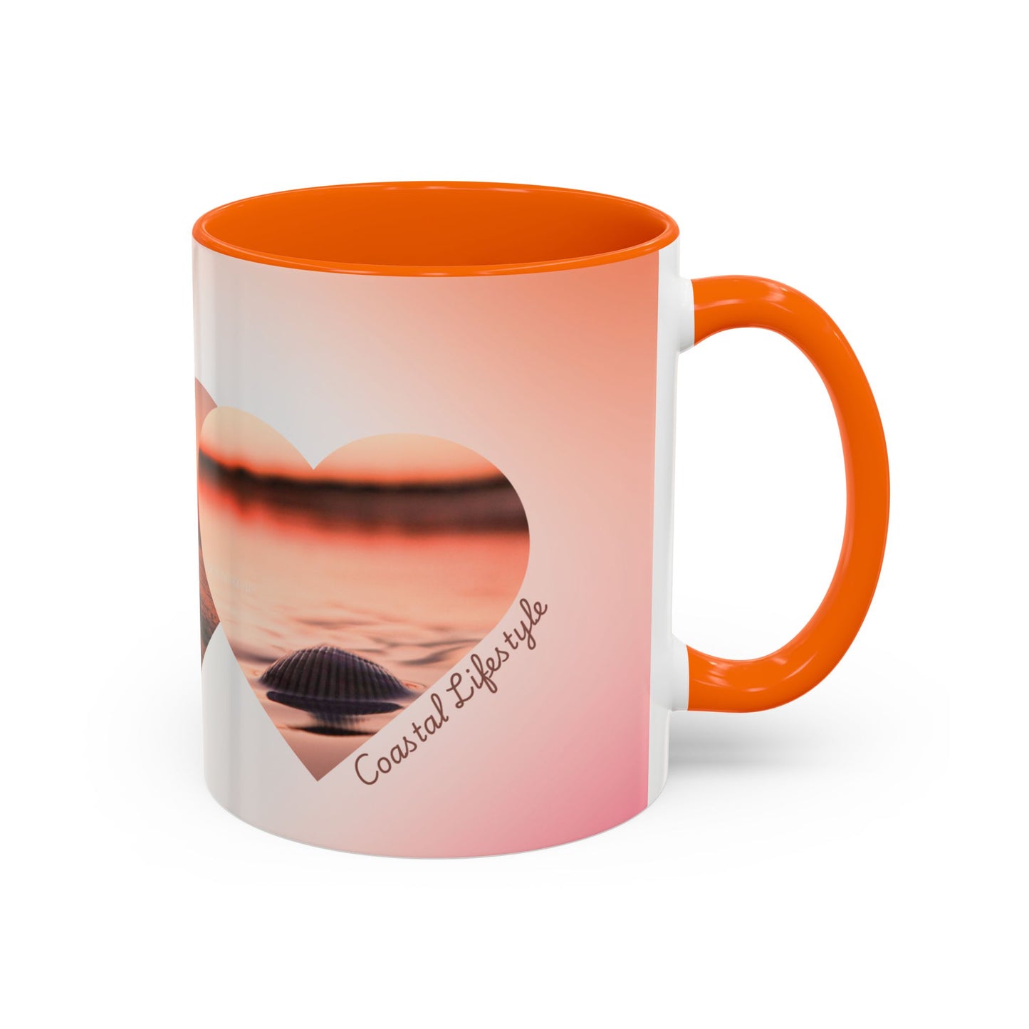 Home is where the coast is heart mug