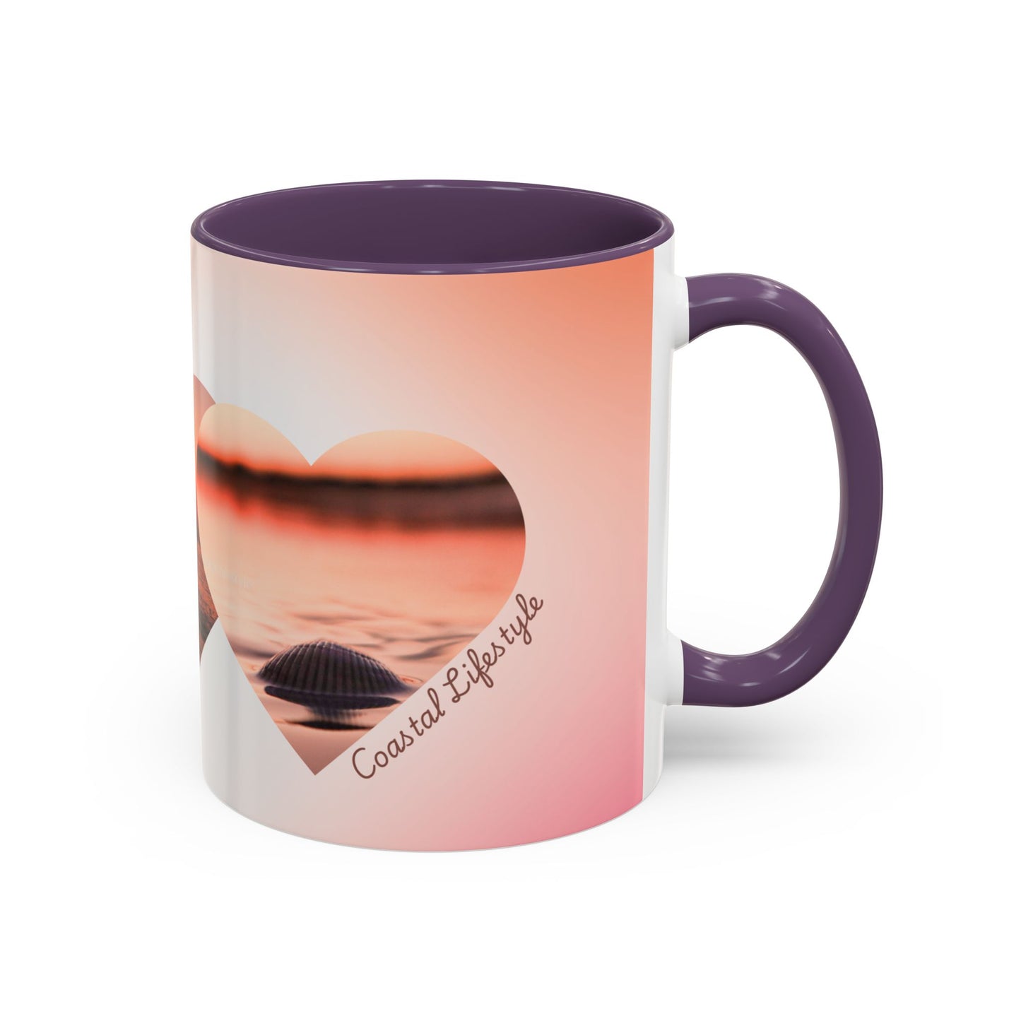 Home is where the coast is heart mug