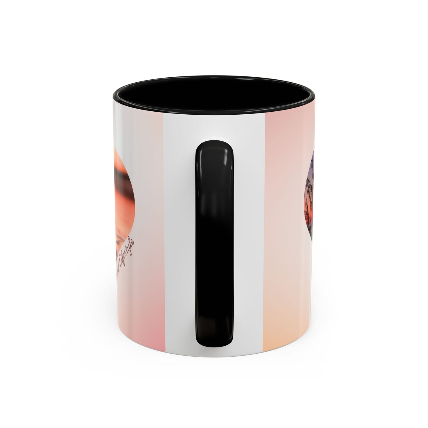 Good Morning Heart Sunset Coffee Mug — Romantic Accent Coffee Cup (11/15oz)