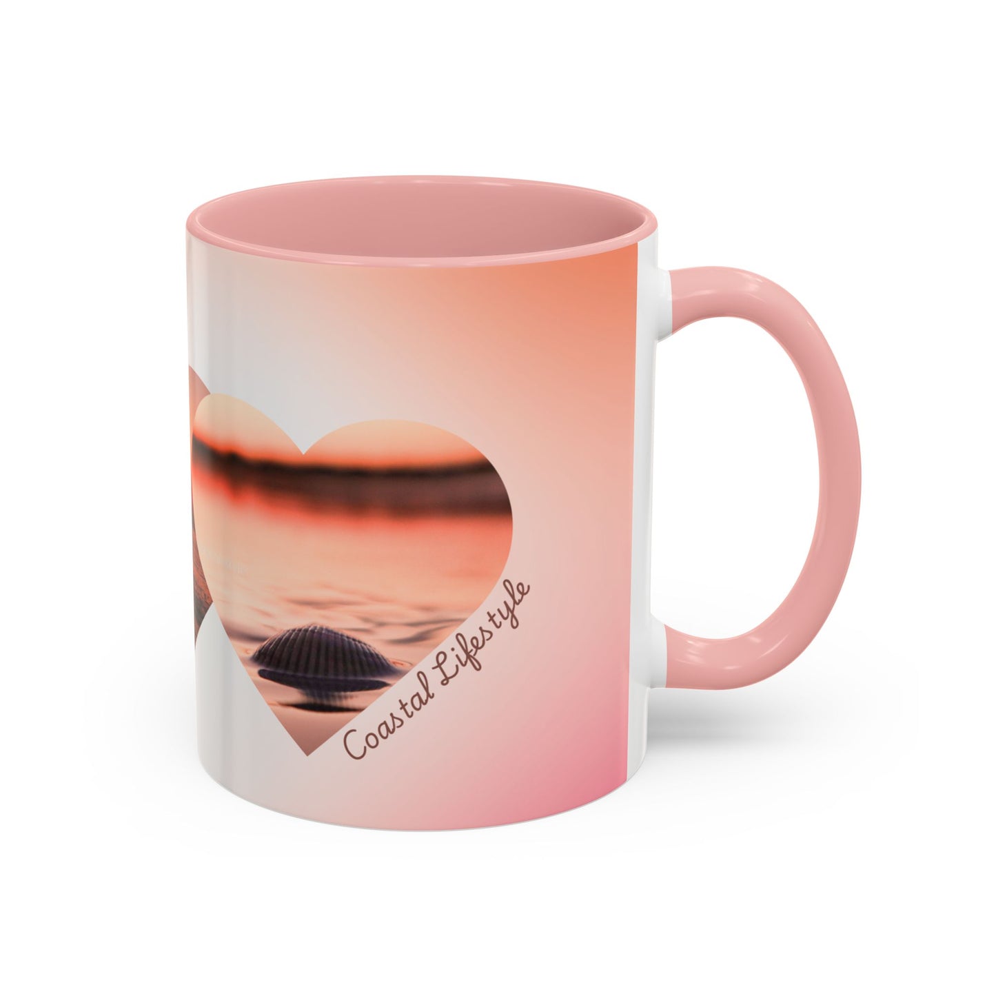 Home is where the coast is heart mug