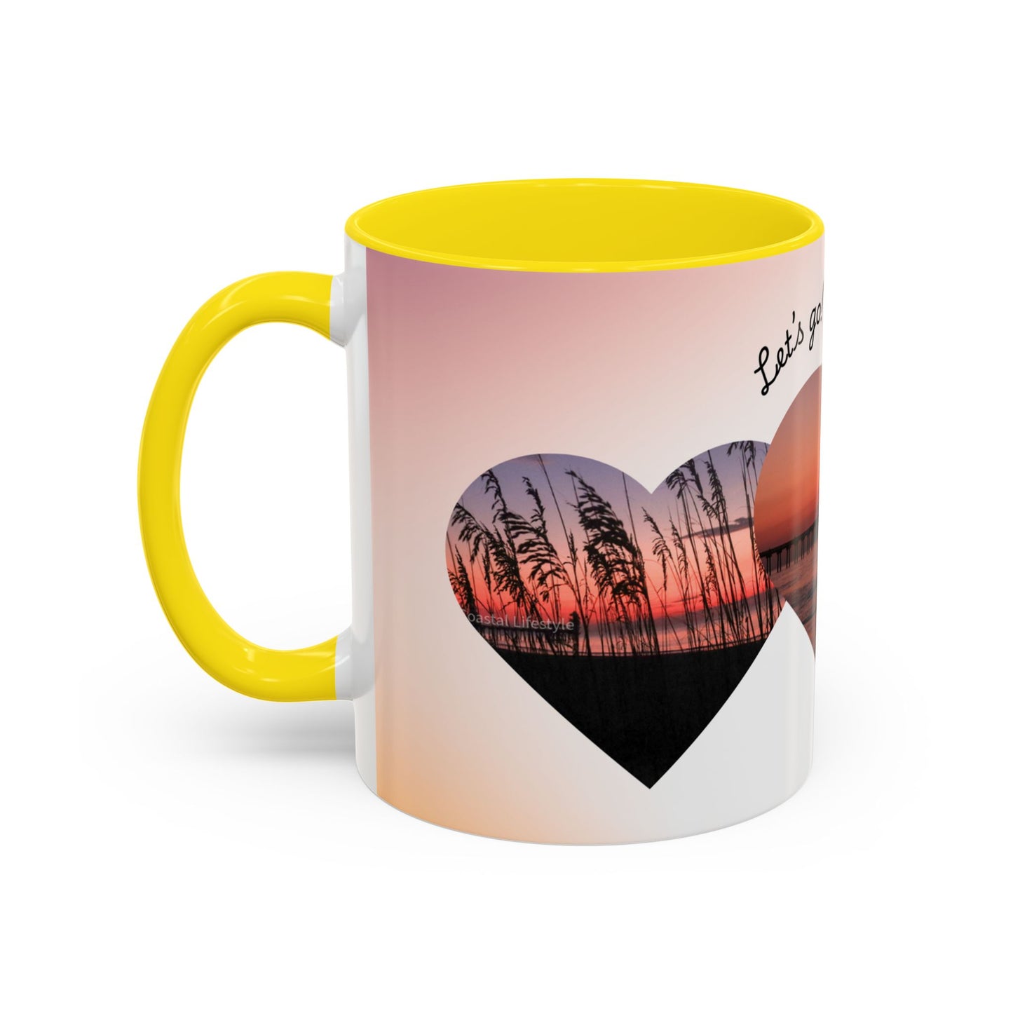 Come With Me I Love You Accent Coffee Mug — 11/15oz Romantic Ceramic Mug