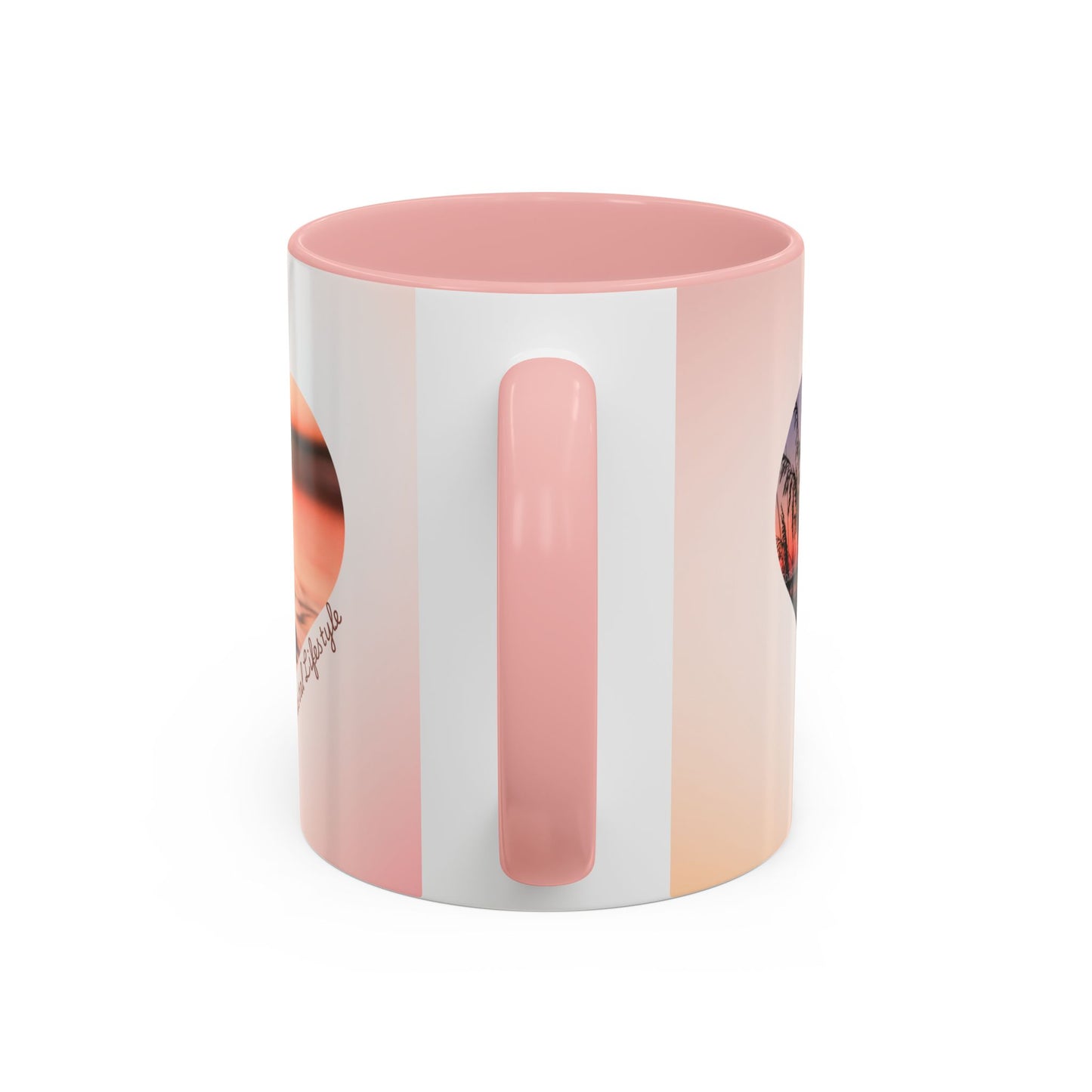 Good Morning Heart Sunset Coffee Mug — Romantic Accent Coffee Cup (11/15oz)